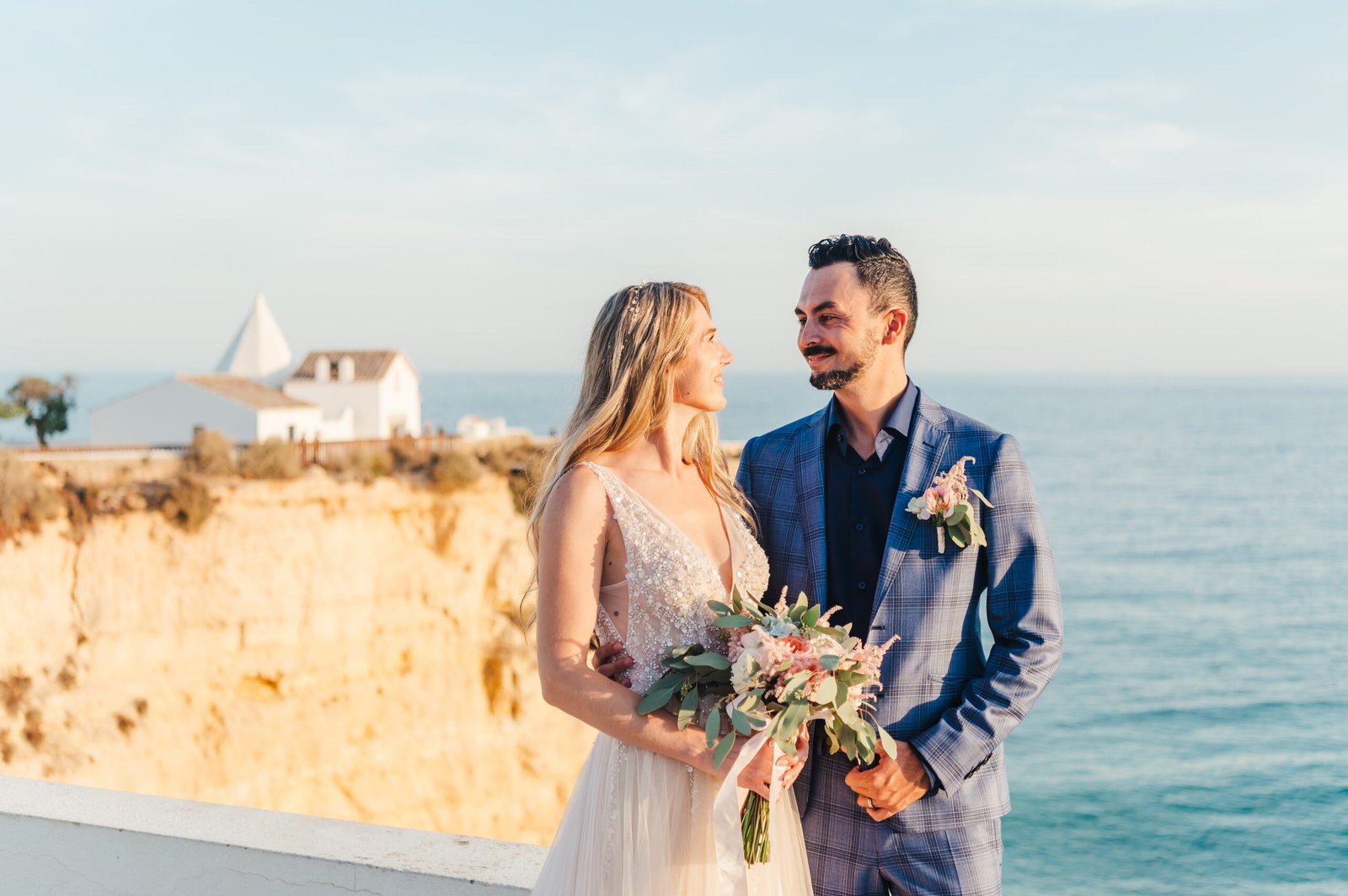 Algarve wedding photography and videography at Lady of the Rock wedding venue Portugal