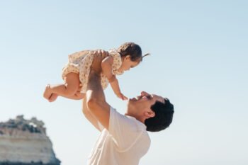 Algarve beach photographer Candid family moments on Algarve beach