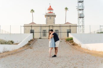 Ponta Piedade In Lagos surprise proposal, Clifftop Surprise proposal photographer in Algarve. couple kissing at sunset Ponta Piedade In Lagos surprise proposal, Clifftop Surprise proposal photographer in Algarve. couple kissing at sunset