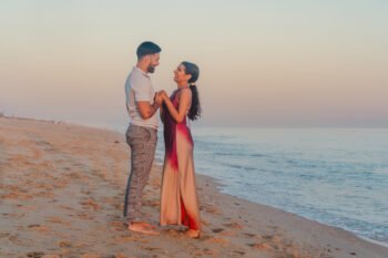 Sunset engagement photoshoot on Algarve beach. Engagement photographer in Algarve Sunset engagement photoshoot on Algarve beach. Engagement photographer in Algarve
