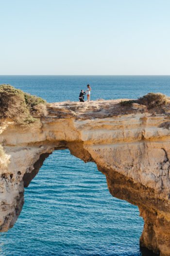 Albandeira beach, Vila Alba hotel. Surprise proposal photographer in Algarve